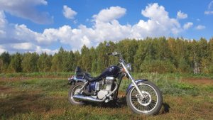 Осенняя прогулка на мотоцикле Suzuki Savage LS400