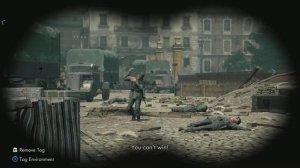 Sniper Elite V2: German soldier carries invisible comrade