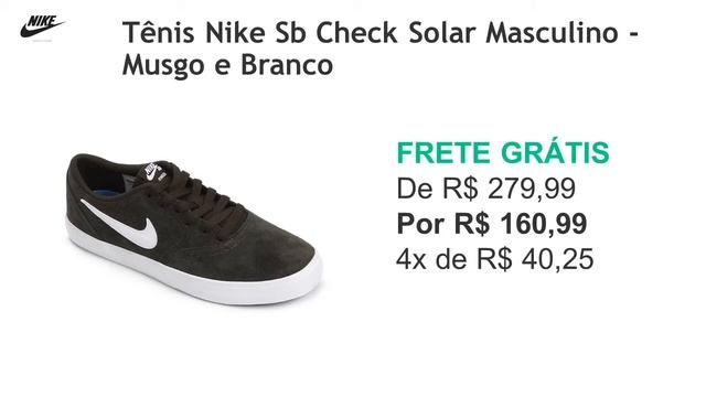 Tênis Nike Sb Check Solar Masculino   Vermelho e Chumbo смотреть онлайн