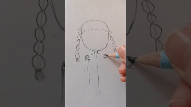 КАК НАРИСОВАТЬ WEDNESDAY карандашами смотреть онлайн