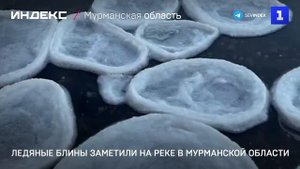Ледяные блины заметили на реке в Мурманской области