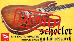 Электрогитара SCHECTER C-1 EXOTIC SPALTED MAPLE SNVB - демонстрация звучания