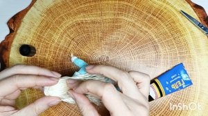 Как сделать волосы ватной игрушке. Из ниток мулине