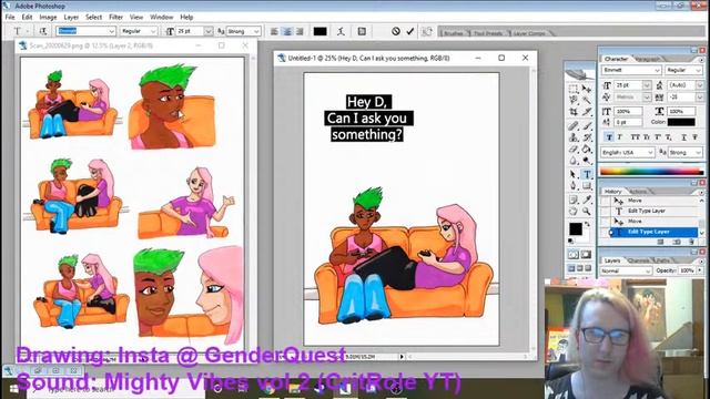 Art Stream - How to scan and edit Trad Art pages when you don't know how to do that at all. AlsoFoo смотреть онлайн