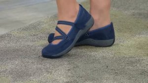 Dansko Suede Slip-ons with Straps - Hazel with Jane Treacy