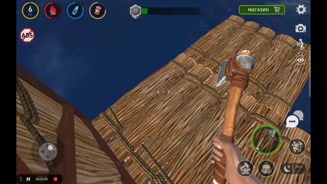 Играю с другом в мобильный RAFT смотреть онлайн