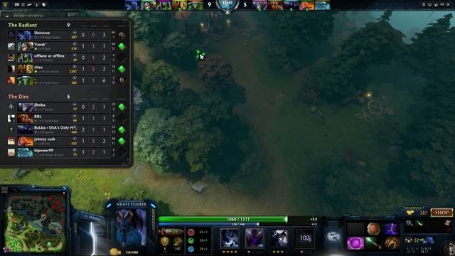 UNIVERSE crazy Night Stalker - Ranked Match Dota 2