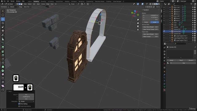 Lesson 42 - Creating Variations of Stylized Windows in Blender