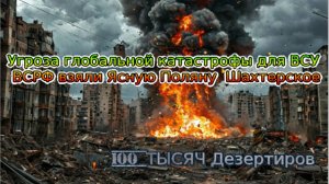 Украинский фронт- ВС РФ взяли Ясную Поляну, Шахтерское Угроза глобальной катастрофы для ВСУ