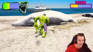 ПРОКАЧАЛ ХАЛКА В ХАЛКА АКУЛУ в ГТА 5 ОНЛАЙН (GTA 5 ONLINE)