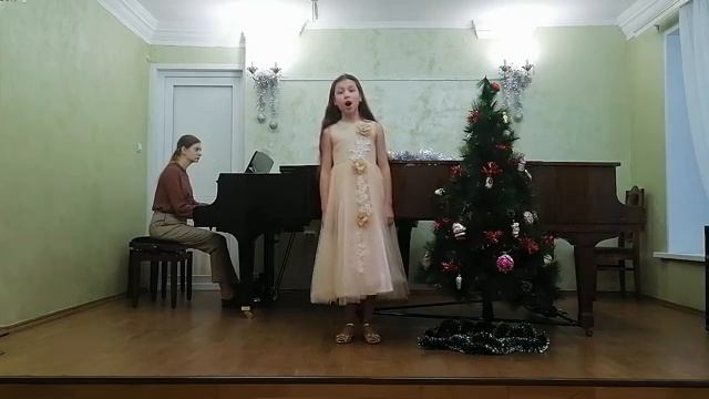 Песня для дошкольников "Рождественский вечер"