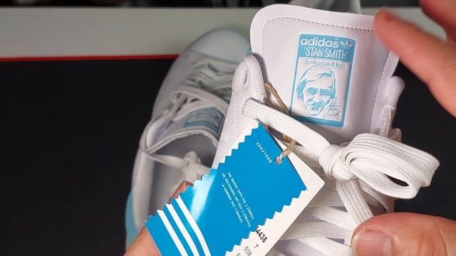 Adidas Stan Smith Branco com Azul смотреть онлайн
