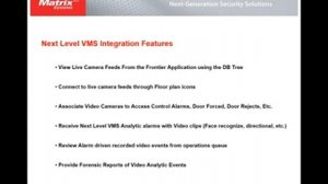 Webinar - Frontier Access Control System and Next Level Video Integration