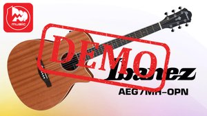 Электроакустическая гитара IBANEZ AEG7MHOPN - демонстрация звучания