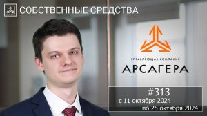 Собственные средства компании #313. Обзор с 11.10.2024 по 25.10.2024