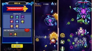 Space Shooter Galaxy Attack Gameplay overlord vs Boss 46 to 50| Review By Celarosh Official