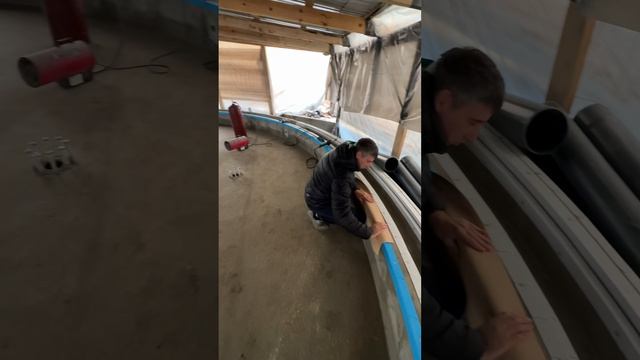 Отделка детского бассейна пленкой ПВХ