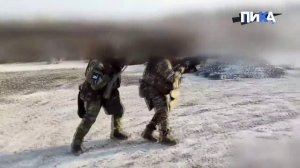 Кадры тренировок и боевых эпизодов казаков бригады "Дон" Добровольческого штурмового корпуса