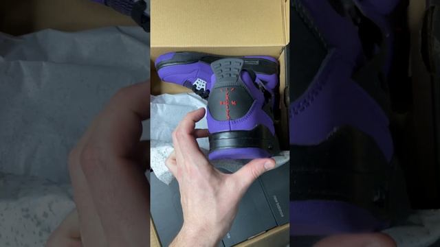 Кроссовки Nike Air Jordan 4 Retro x Travis Scott Purple | ссылка на магазин в комментариях