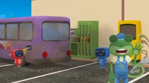 The Wheels on the Bus Go Round and Round Song | Gecko's Garage | Nursery Rhymes & Kids Songs