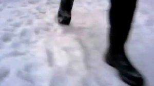 My SV. Morning snowing to job in my AIGLE Parcours 2 Vario rubber boots.