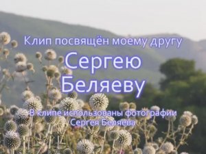 клип посвящён Сергею Беляеву
