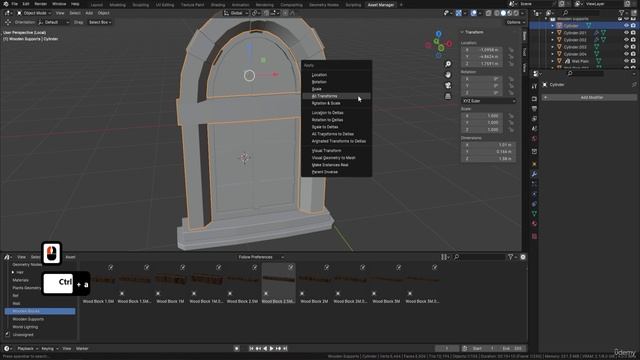 Lesson 21 - Advanced Detailing of Stylized Windows in Blender