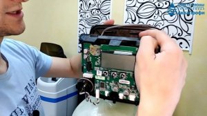 Снятие платы управления клапана Clack WS1