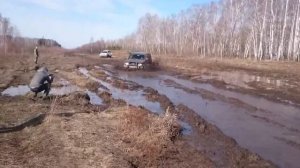 Покатушки по грязи с Лада Калина, Mitsubishi Pajero, Land Cruiser Prado