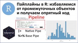 Пайпы, пайплайны, рекомендации по написанию кода: оптимизируем код в tidyverse