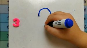 Изучаем цифры.Цифра 3.Как написать цифру 3.
