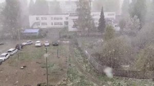 Снег 9 мая 2024