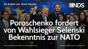 Poroschenko fordert von Wahlsieger Selenski Bekenntnis zur NATO