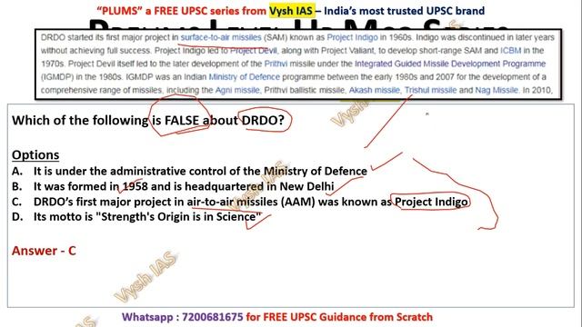 Vysh IAS PLUMS - Episode 33 - Science and Tech | UPSC Prelims Test series | UPSC Prelims daily mcqs