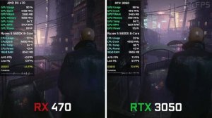 RX 470 vs RTX 3050 - Test in 7 Games