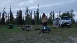 Точное картографирование деформаций автодороги Надым -Салехард с применением беспилотного веролета'