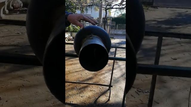Termosifone per recupero calore e risparmia di legna fase 2