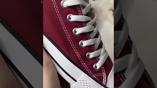 Converse низкие бордовые