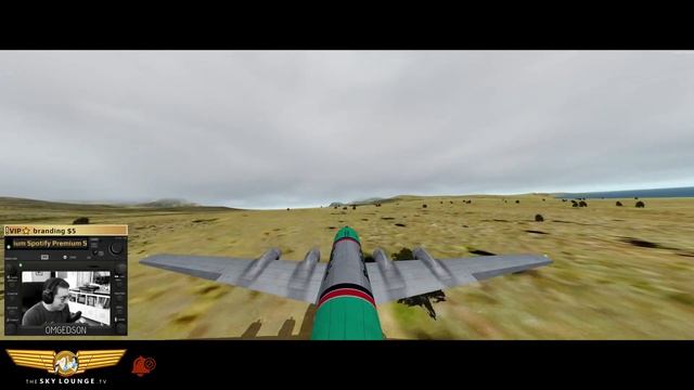 TAKE-OFF: Flight Replicas C-54 from Adak Airport in Adak Island, Alaska смотреть онлайн