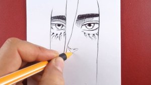 Как нарисовать Эрена Йегера - Атака Титанов! арт Учебник
