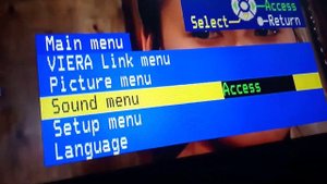 Menu tv panasonic viera 2002 2007