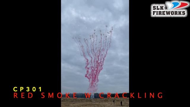 CP 301 W Red smoke with crackling burst salute 1,2" 25 Зарядов 6/1 2023 смотреть онлайн