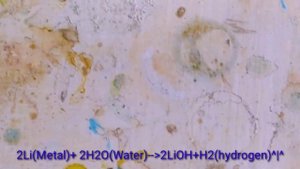 Литий реакция с водой и выделения H2|Crazy experiments of li(litium)|Химические Эксперименты Лития!