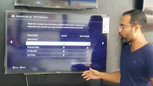 Sony Bravia Led TV wifi Internet setup смотреть онлайн