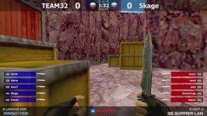 Групповой этап LAN-Турнира по CS 1.6 от проекта ""Golden Guns"" [5kage -vs- TEAM32] @kn1feTV