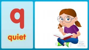Английские буквы_звуки_The Q Song (Lowercase) _ Super Simple ABCs