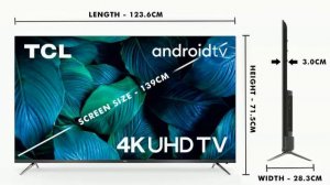 TCL 138.7 cm (55 inches)  AI 4K Ultra HD Smart Certified Android LED TV 55P8S