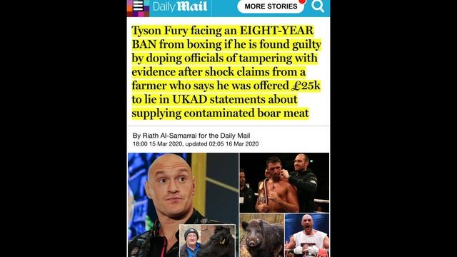 Tyson Fury Reveals “I Never had MENTAL—HEALTH PROBLEMS” It was a ComeBack Story to cover up STEROID смотреть онлайн