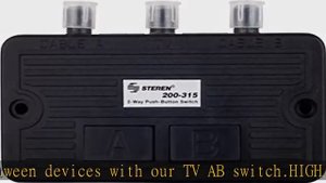 Network Switch - Coax Splitter 2 Way - Antenna Splitter - Manual Transfer Switch - Coax Cable Split