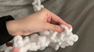 МК | вяжу детский плед своими руками из alize puffy, узор плетенка